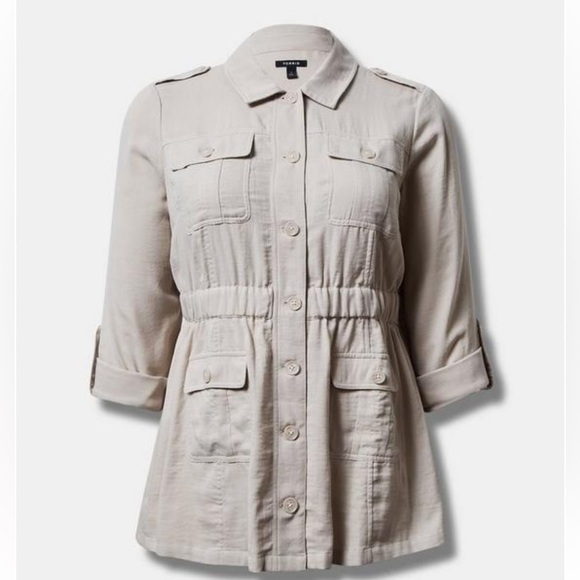 Torrid Double Gauze Utility Anorak - Picture 1 of 5
